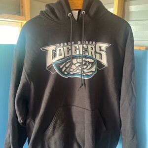 Folly Beach Coggers Long Sleeve Sweatshirt Size Large Brand Is Jerzee Black